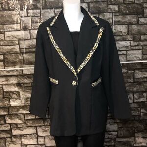 Intimation Of California Size 14 Cheetah Blazer